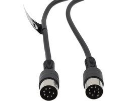 BOSSCOM premium DIN 8-pins / Powerlink PL8 kabel voor B&O | zwart | 7 meter