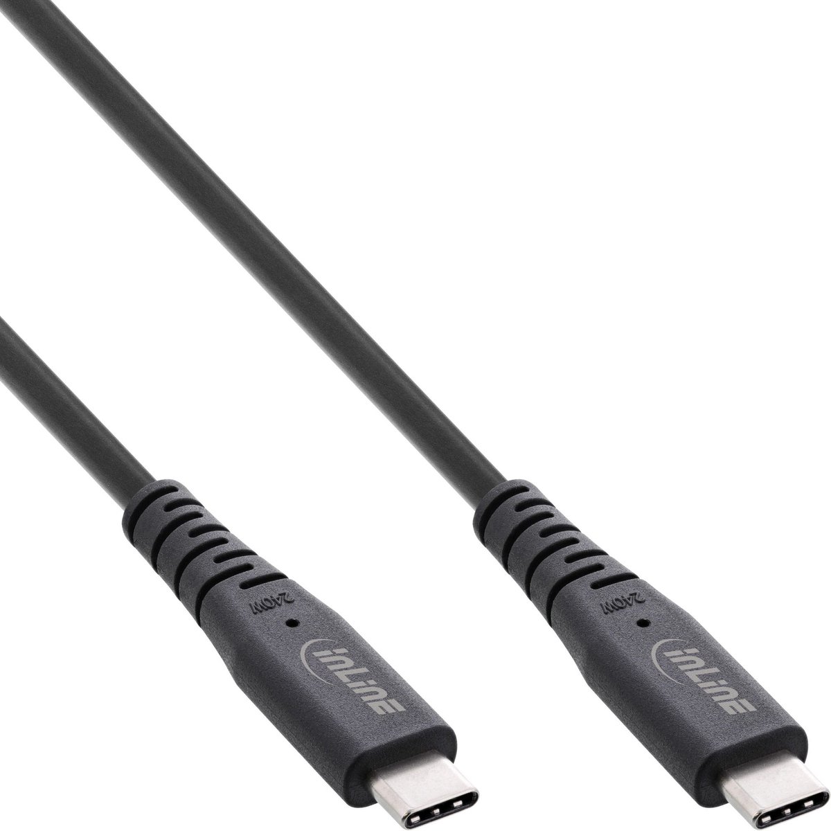 Image of InLine USB-C kabel | USB4 (40Gb/s) | PD 240W | 8K 60Hz | zwart | 1 meter