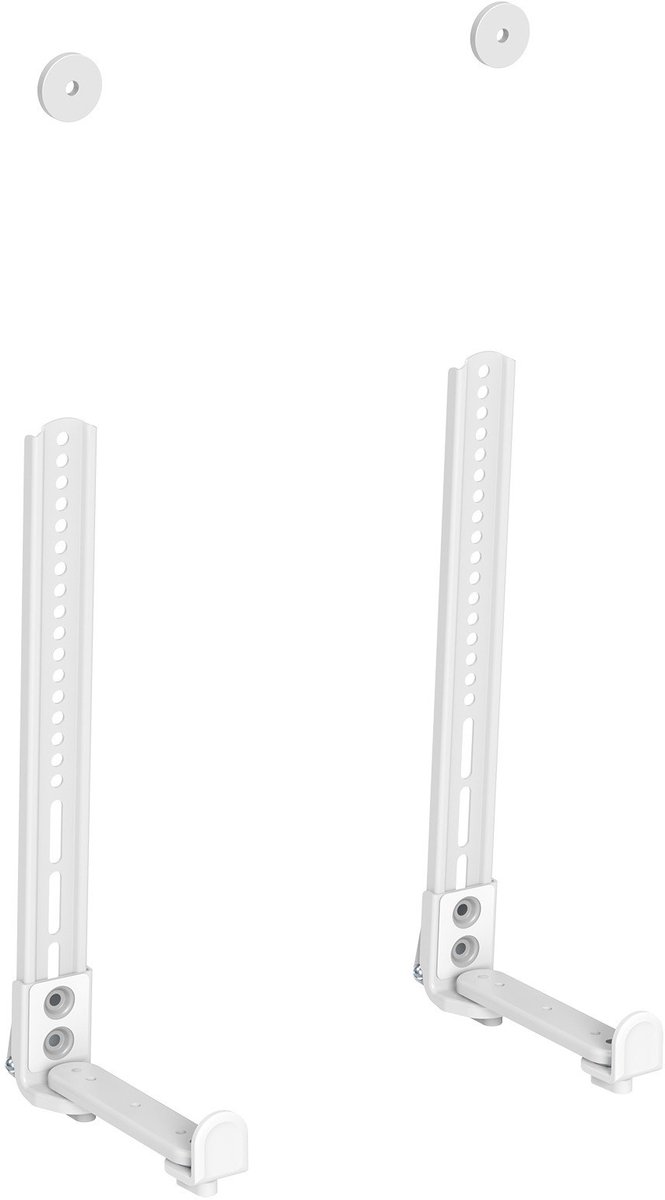 My Wall Soundbar beugel - zonder schoeven (4-18 cm diep) / wit