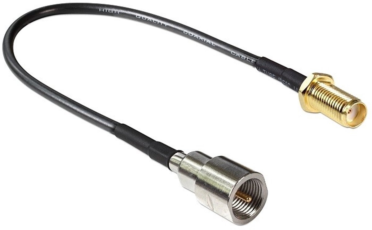 Delock - SMA Buchse zum Einbau - FME Stecker 200 mm