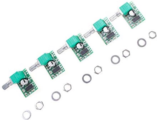 Mini Stereo Module Mini stereo versterker module met USB-voeding - 5 stuks | bol