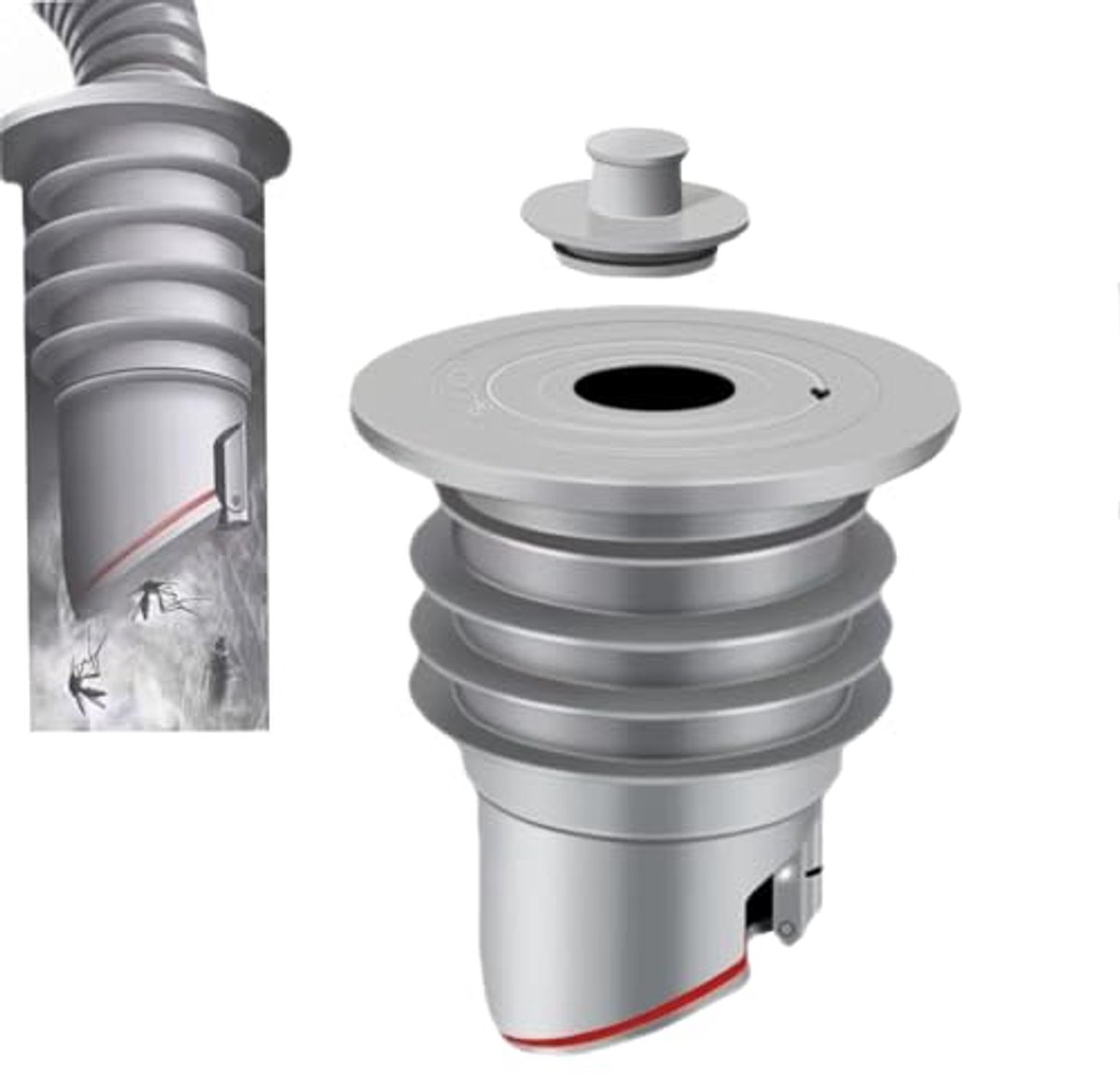 Geurremmende Wasmachineslang 35-40 mm - Anti-geur Afdichting voor Afvoerslang