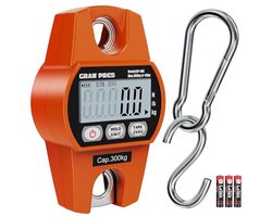 Digitale Zweefweegschaal 660 lb/300 kg - Mini Kraanweegschaal voor Boerderij, Vis, Bagage en Outdoor Activiteiten