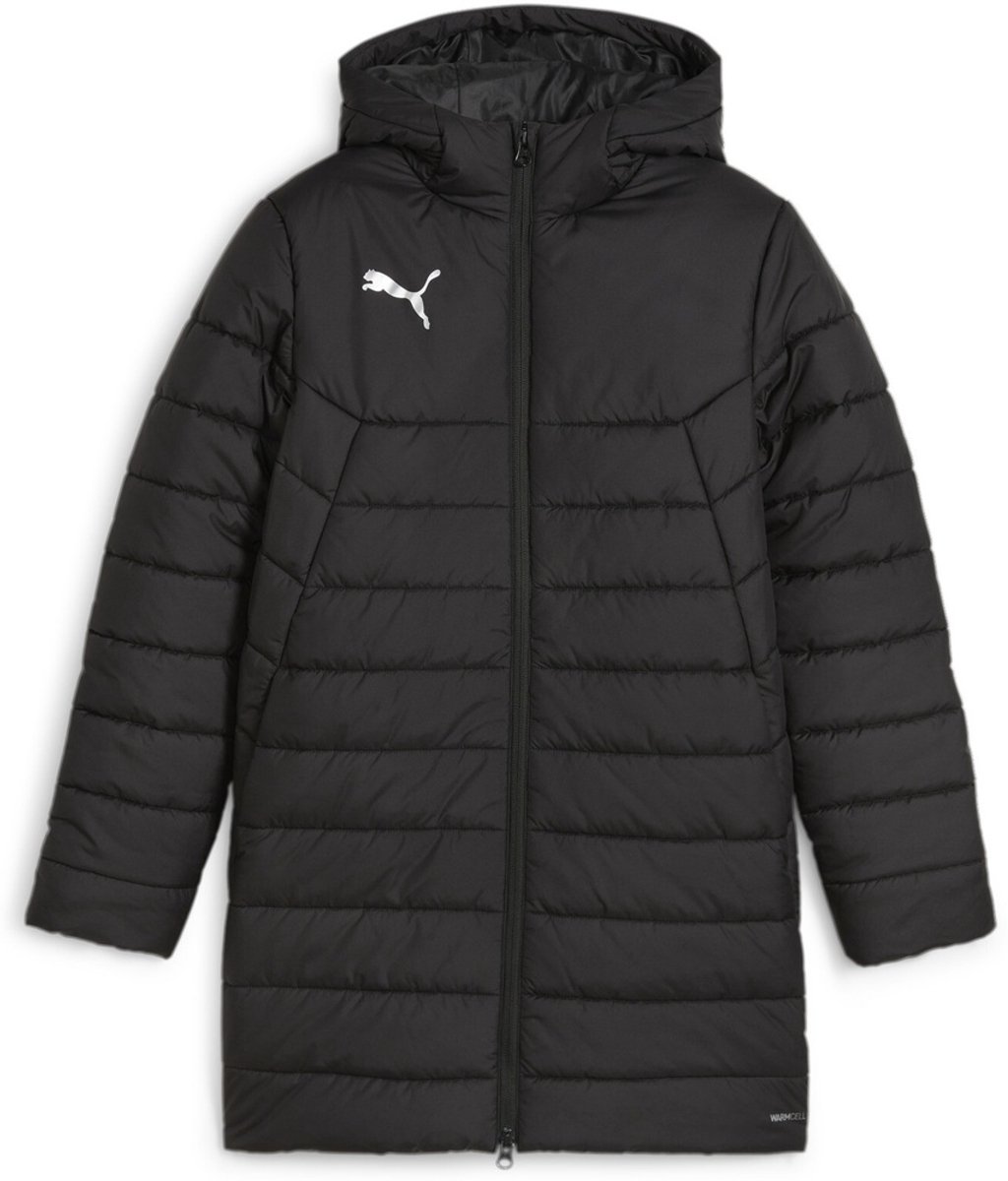 Puma kinderwinterjas TeamFinal Bench Jacket Jr 658741 Puma -Puma -164 Zilver