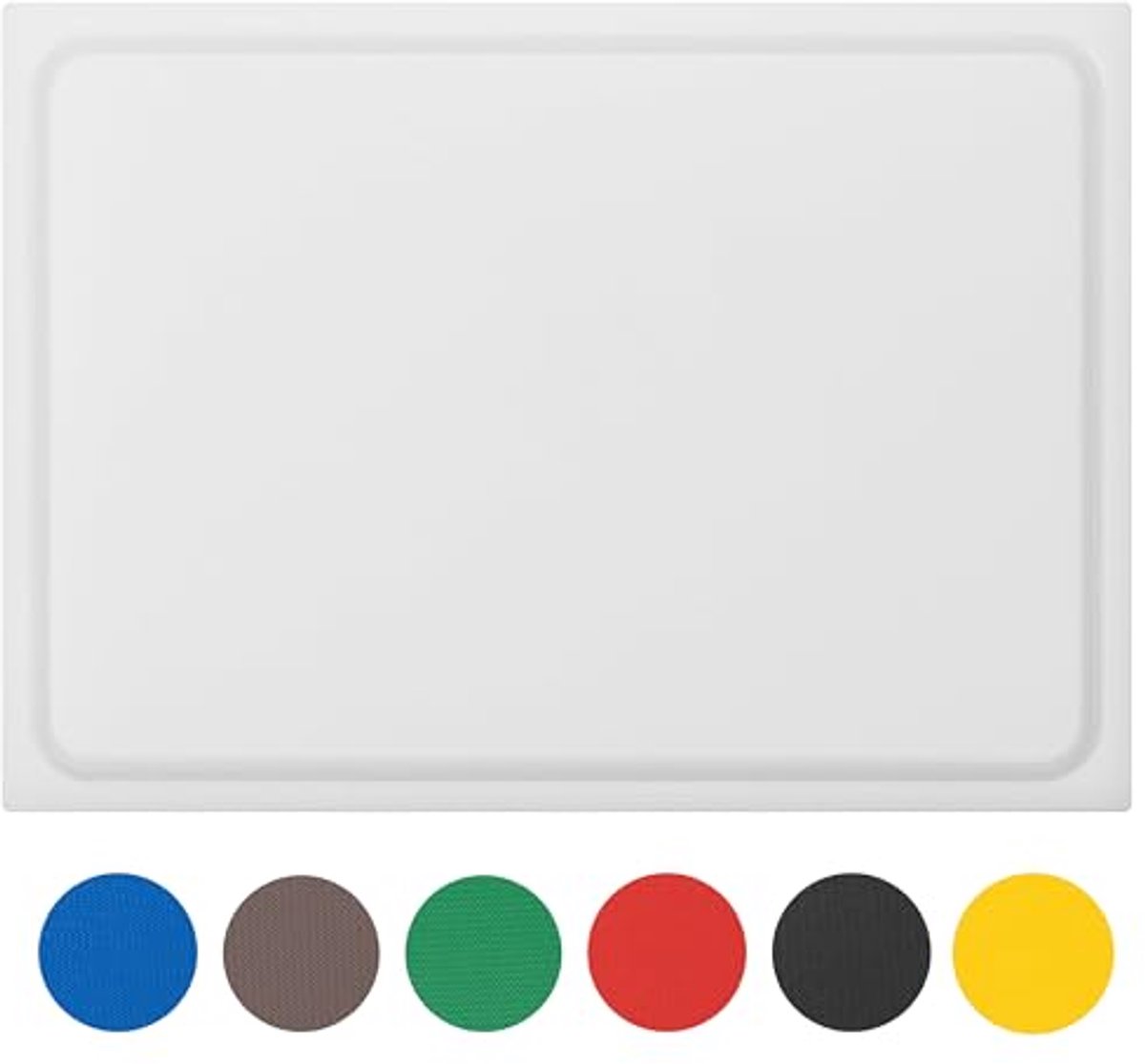 Stevige kunststof snijplank 45x30 cm - Vaatwasmachinebestendig, Extra dik, HACCP gekleurd