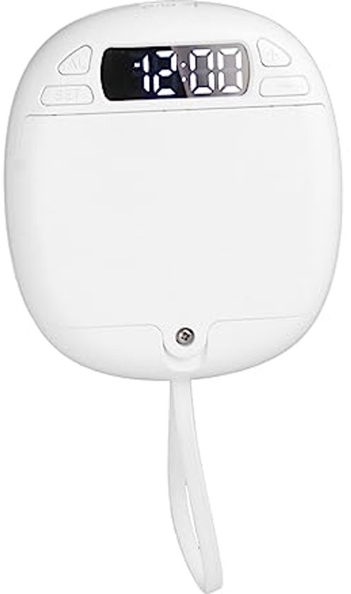 Vibrerende digitale wekker met instelbare trillingsniveaus en LED