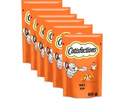 Catisfactions Snacks - Kattensnoepjes - Kip - 6x60g