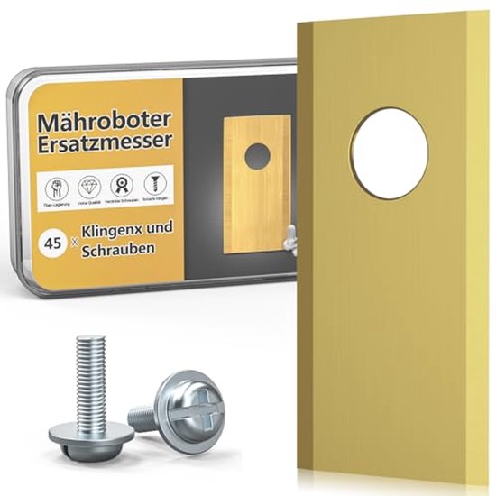 Premium Reservemesjes Robotmaaiers Roestvrij Staal Titanium - Premium - €69,68