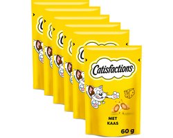 Catisfactions Snacks - Kattensnoepjes - Kaas - 6x60g