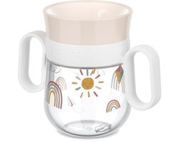 Mepal Mio 360° drinkbeker - 200 ml - Makkelijk vast te houden - Kinderservies - Sunshine & Rainbow