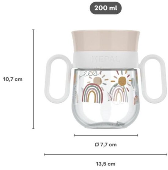 Mepal Mio 360° drinkbeker - 200 ml - Makkelijk vast te houden - Kinderservies - Fairy Garden van Mepal — afbeelding 5