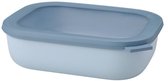 Mepal – Multi bol Cirqula rectangulaire 2000 ml – Mag au congélateur, au micro-ondes et au lave-vaisselle – Bleu nordique – Convient comme récipient de préparation de repas