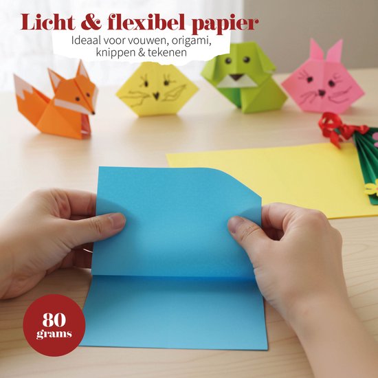 Gekleurd papier Gekleurd papier 100 vellen gekleurd 15*15