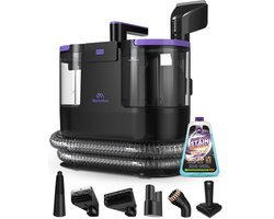 Motionflow Tapijtreiniger PRO – Dieptereiniging met Stoomfunctie tot 100°C – Krachtige 1700W Vlekkenreiniger - Stoomreiniging voor Vloer, Bank, Badkamer en Tapijt - Stoomreiniger & Zetelreiniger - Inclusief Schoonmaakmiddel