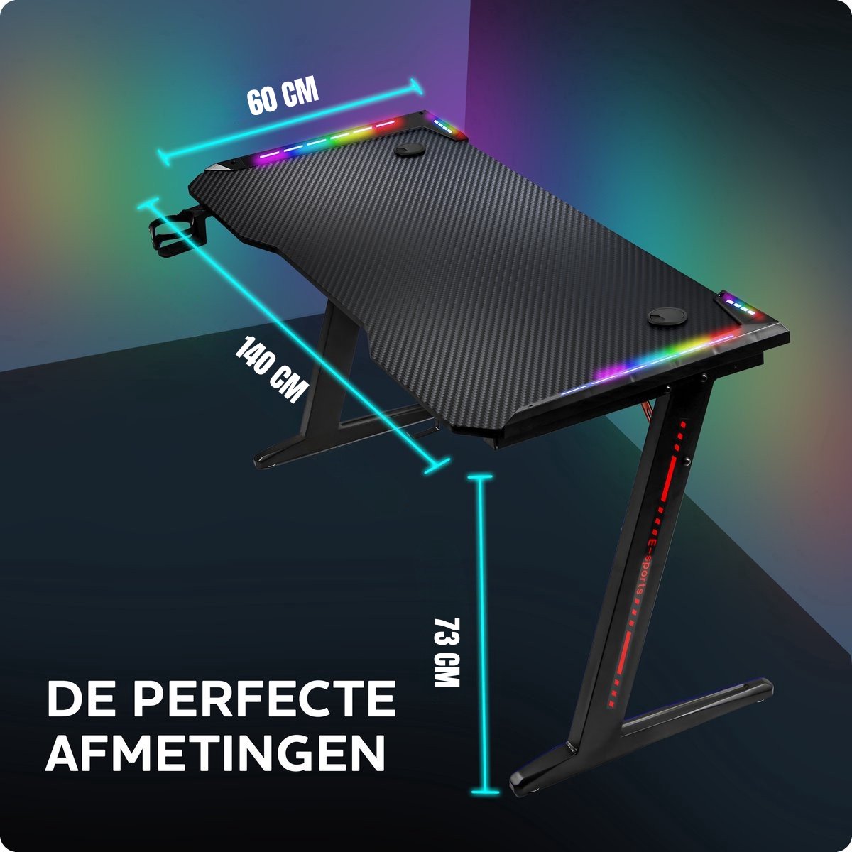 Unidesk Unidesk Game Bureau LED RGB - afbeelding 5