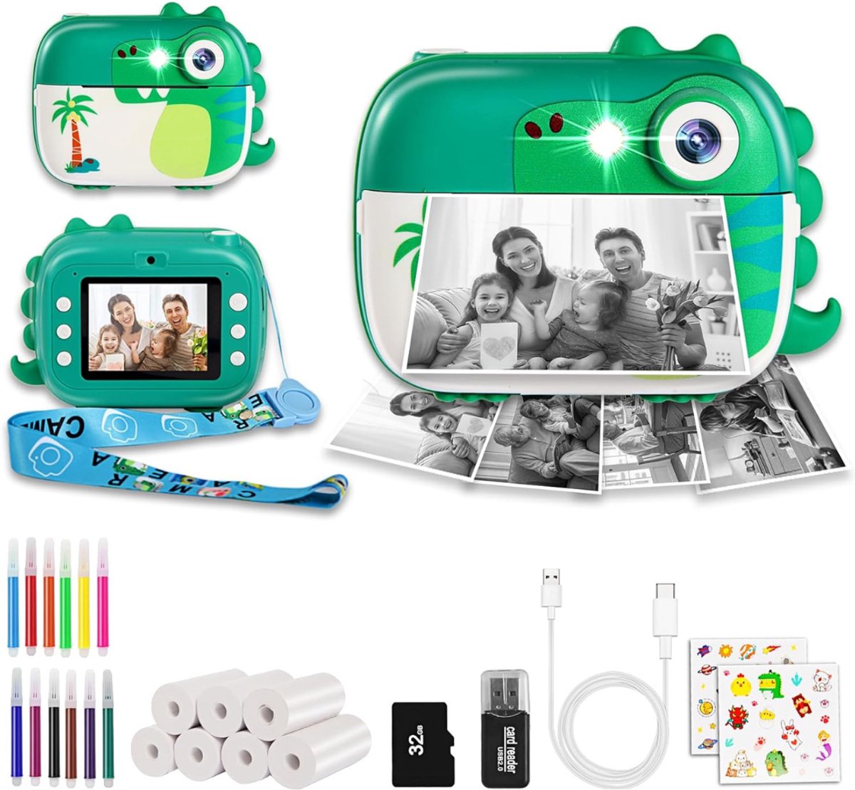 DailySupplies® Kinder Camera - Digitale Kindercamera - Kids Camera - Groen