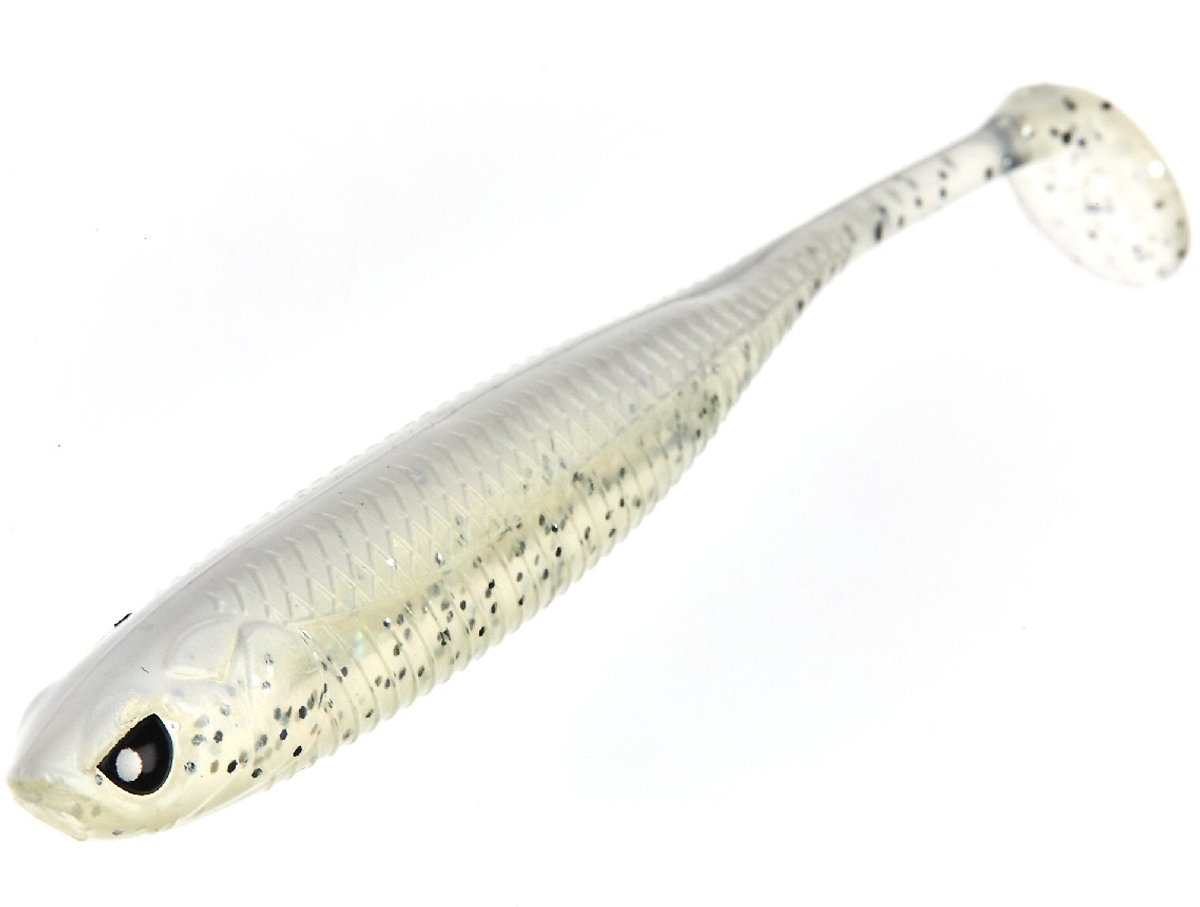 Lucky John 3D Makora Shad Tail 10 cm 6st. 003 / White