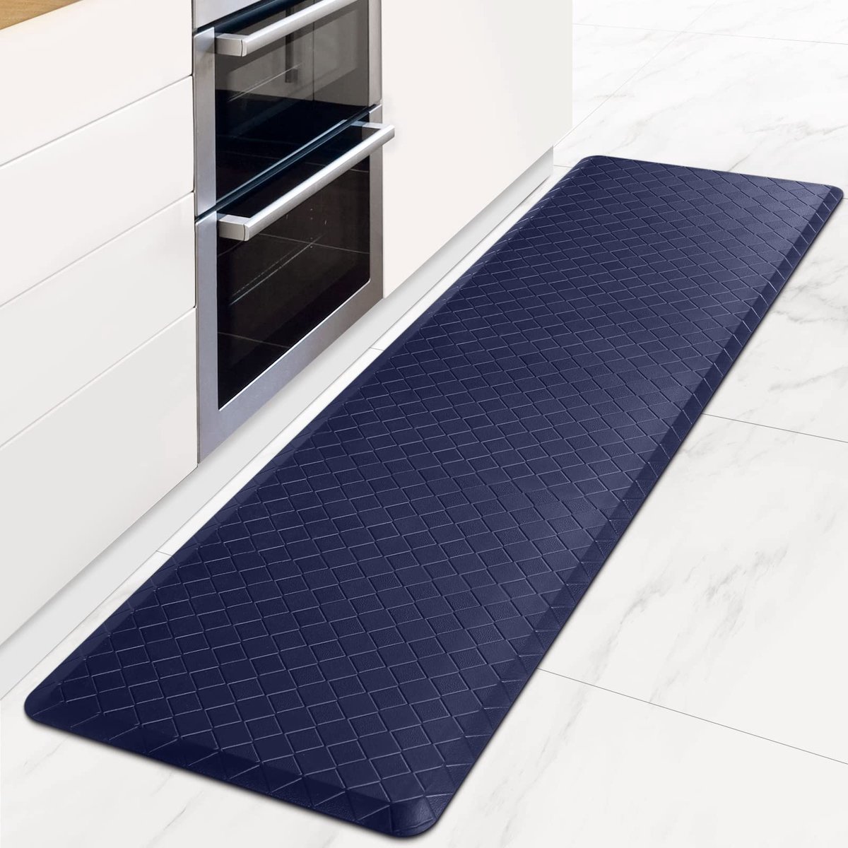 Azomor® Ergonomische keukenmat in blauw voor comfort en veiligheid in huis