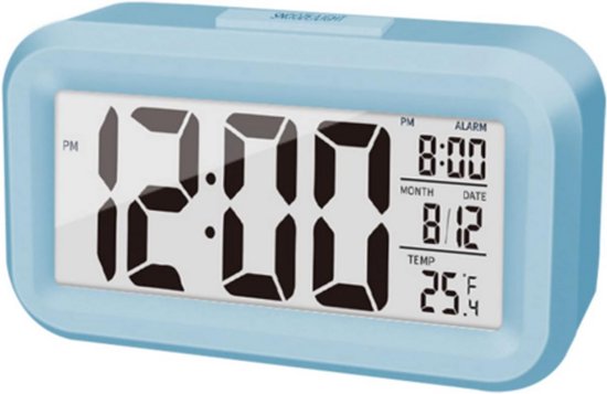 EXTSUD Digitale wekker, led-spiegelwekker, digitaal met 3