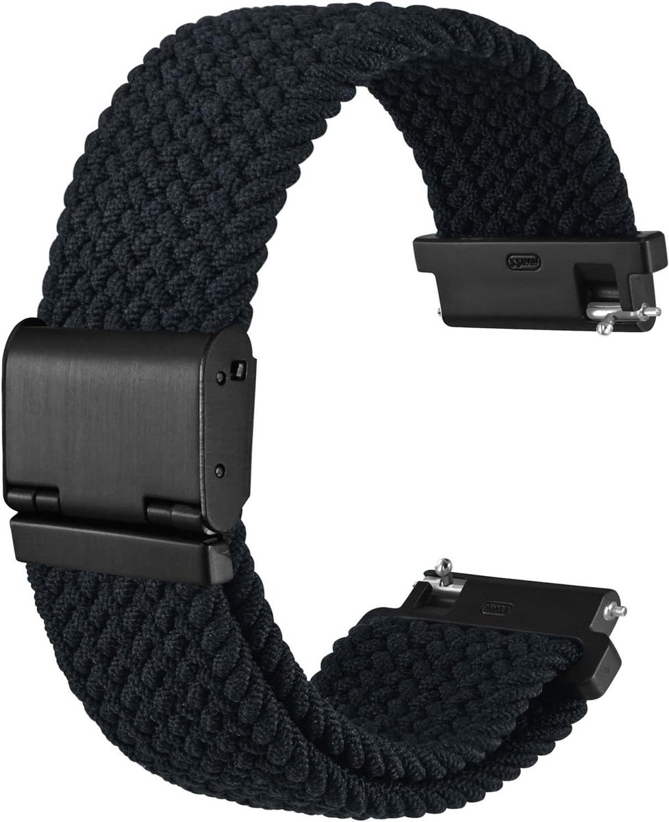 Geweven Nylon Horlogeband met Verstelbare Gesp - Trendy Gevlochten Sporthorlogeband voor Heren en Dames - Bandbreedte 18mm 19mm 20mm 21mm 22mm