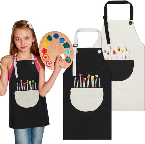 Kinderkookset kookschort kinderschorten set met zakken en 2 Kinderkookset kookschort kinderschorten set met zakken en 2