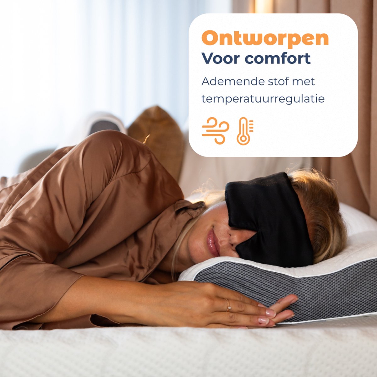 Best Life Zijden Slaapmasker - Oogmasker Slaap - Vrouwen & Mannen - Zwart — afbeelding 8