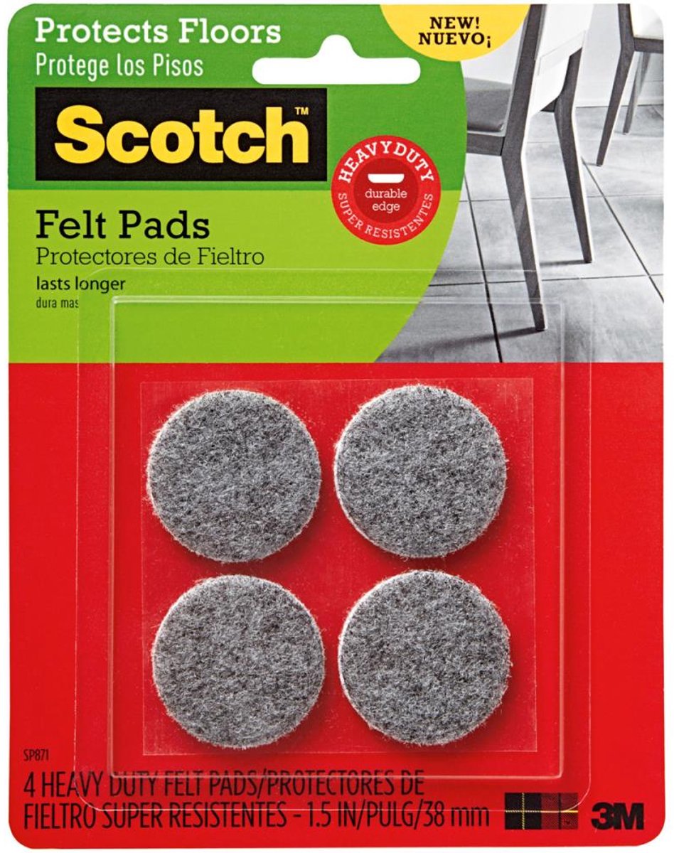 Scotch - Heavy Duty Ronde Viltjes - 4 stuks - SP871