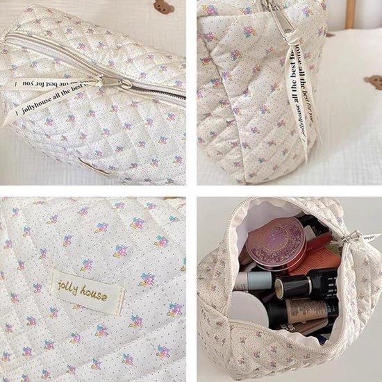 Toilettas voor op reis, make-up tas, toilettas, grote draagbare waterdichte cosmetische scheertas, make-up organizer voor toiletartikelen, opbergtas voor in de badkamer voor vrouwen, meisjes, dames