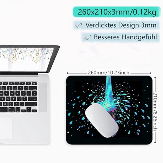 Gaming muismat 260 x 210 mm - Antislip Ondergrond voor Verbeterde Snelheid en Precisie — afbeelding 5
