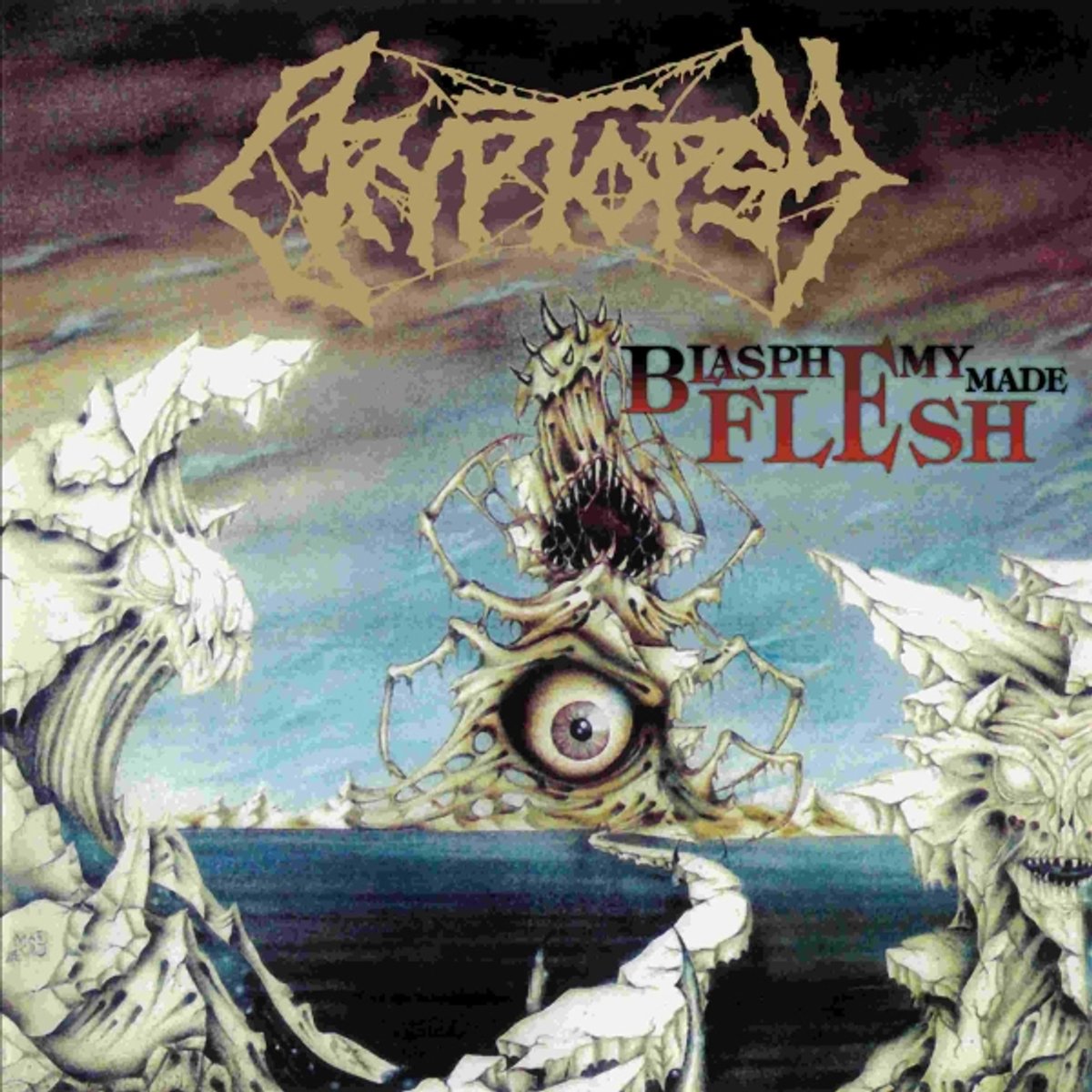Cryptopsy - Blasphemy Made Flesh (yellow & blue marbled vinyl)