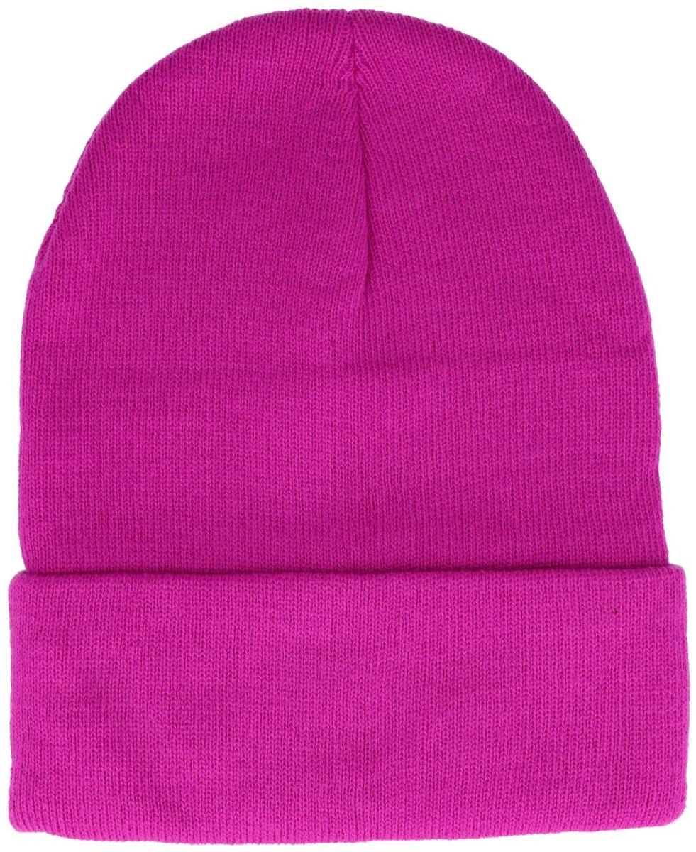 Haarsoires Beanie Muts - Basic - Unisex - Cyclaam Roze - One Size - Trendy - voor Dames Heren & Kinderen