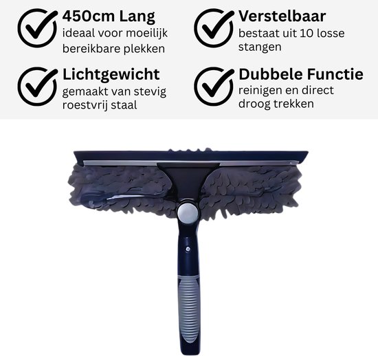 Magnetische Raamreiniger Met Waterafvoer Glaswisser Met Dubbele Laag Voor Efficiënte Huishoudelijke Reiniging Van 22,06 € | DHgate