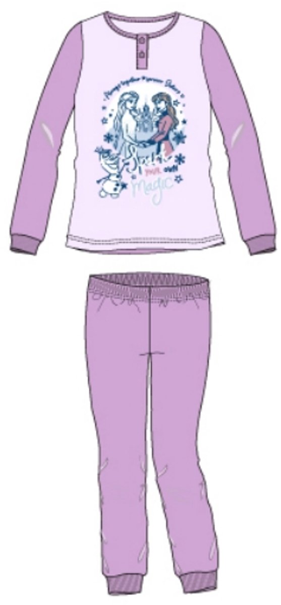 Frozen Pyjama Paars Katoen Maat 116
