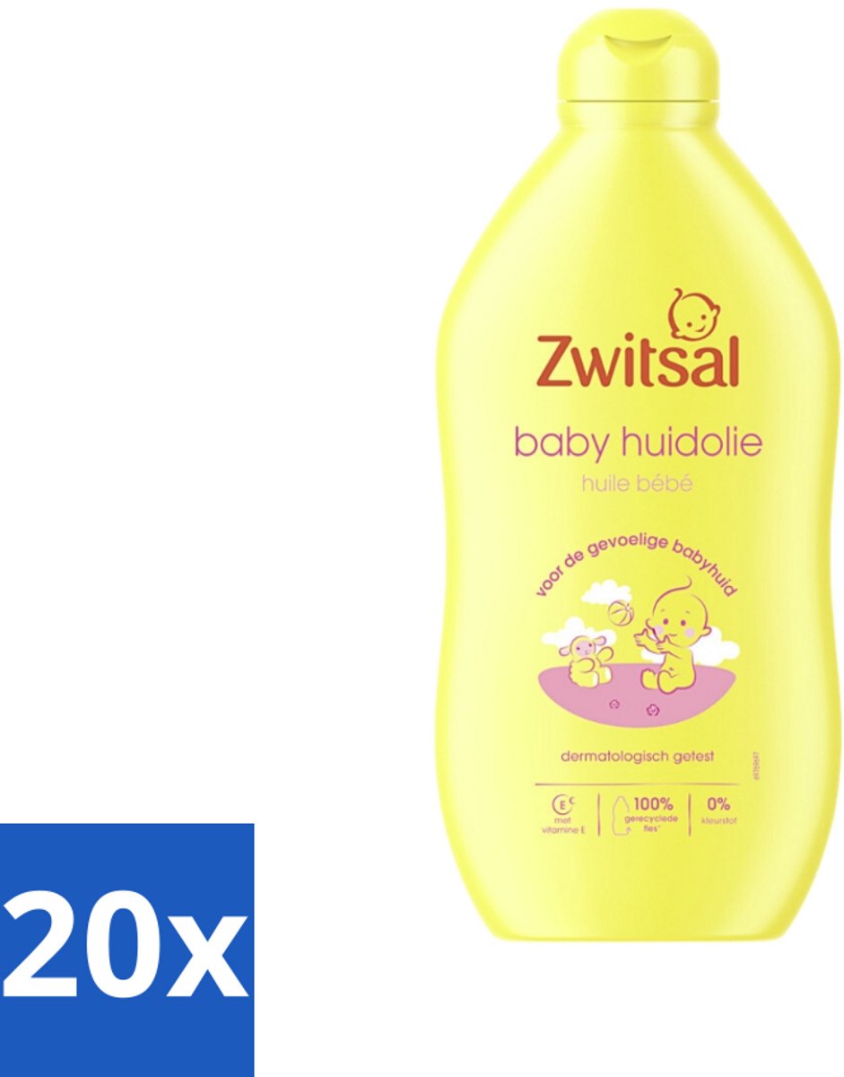 Image of 20 x Zwitsal - Baby Huidolie - Verzorgend - Voor de Gevoelige Huid - 400 ml - Hydratatie - Babymassage - Zwitsal