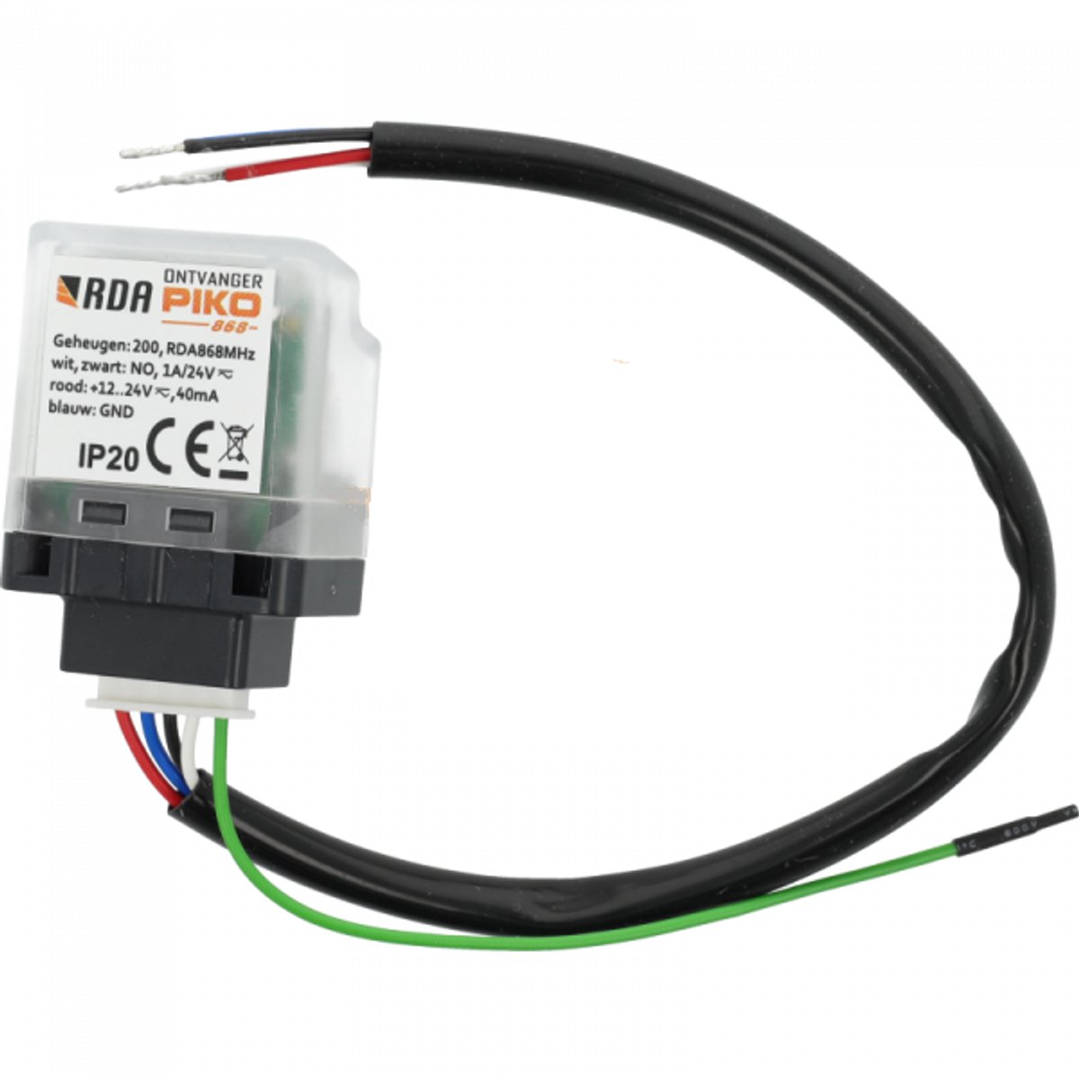 RDA PIKO 868MHz Ontvanger - 1-kanaals - geschikt voor RDA handzenders