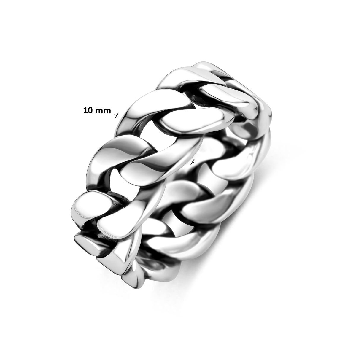 Zilveren ring schakel oxi 1101851