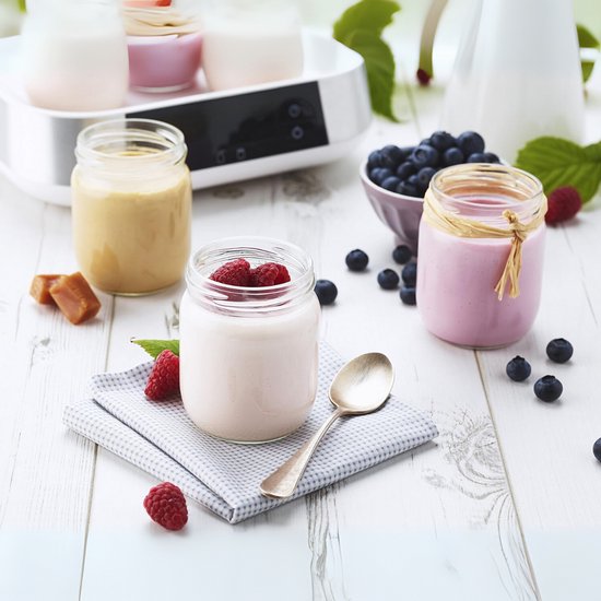 SCH® Yoghurtmaker - Yoghurtmakers - Zilver - ‎26cm x 25cm x 16cm van SCH® — afbeelding 4