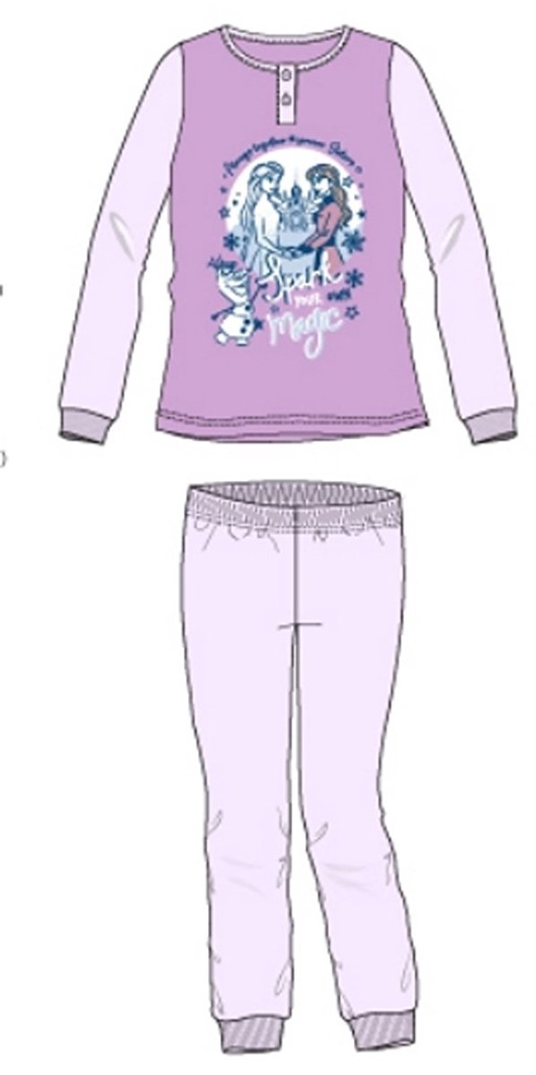 Frozen Pyjama Lila Katoen Maat 128