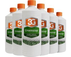 6x 3G Professioneel Groene Aanslag Verwijderaar 1 liter - Groene Aanslag Reiniger - Terras Reiniger - Mos Verwijderaar - Terras Schoonmaken - Oprit Reiniger - 6-Pack