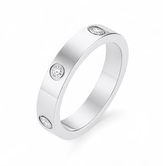 Bague En Argent Taille 49 - Style Simple, Occasion Portée, Idéale Pour Homme Ou Femme