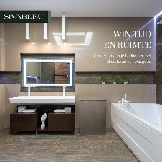 Panier à linge 3 compartiments - trieur à linge - 160L - avec 3 sacs amovibles - panier à linge - trieur à linge avec couvercle - pliable - sacs à linge neufs