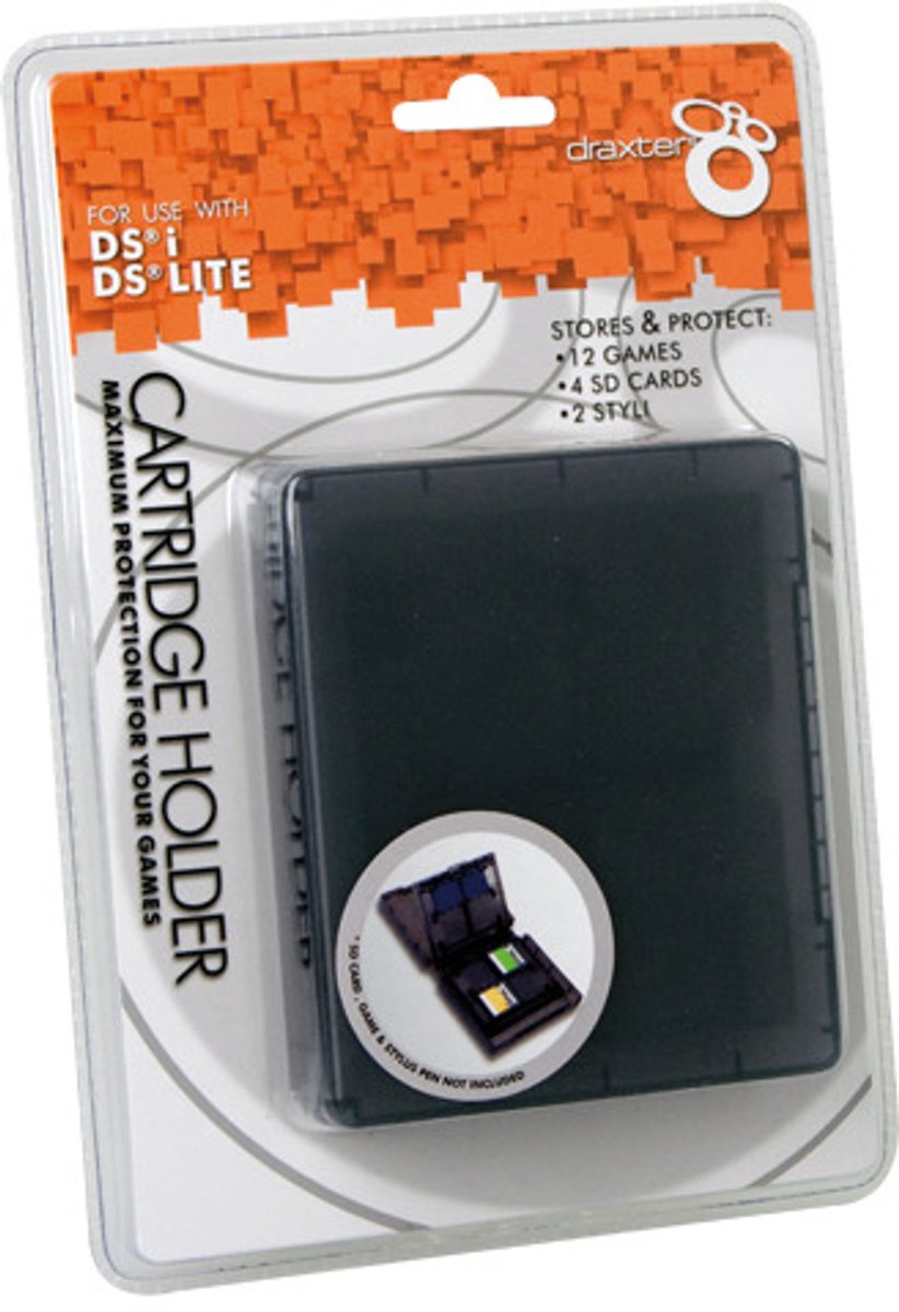 Basic Draxter Cartridgehouder Voor Nds/Ndsi Spellen Zwart
