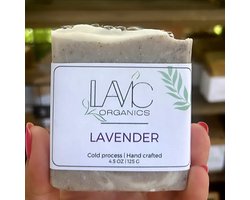 LaVic Organics | Kalmerende zeep | Lavendel zeep | 100% Natuurlijk | Vegan | Plastic vrij