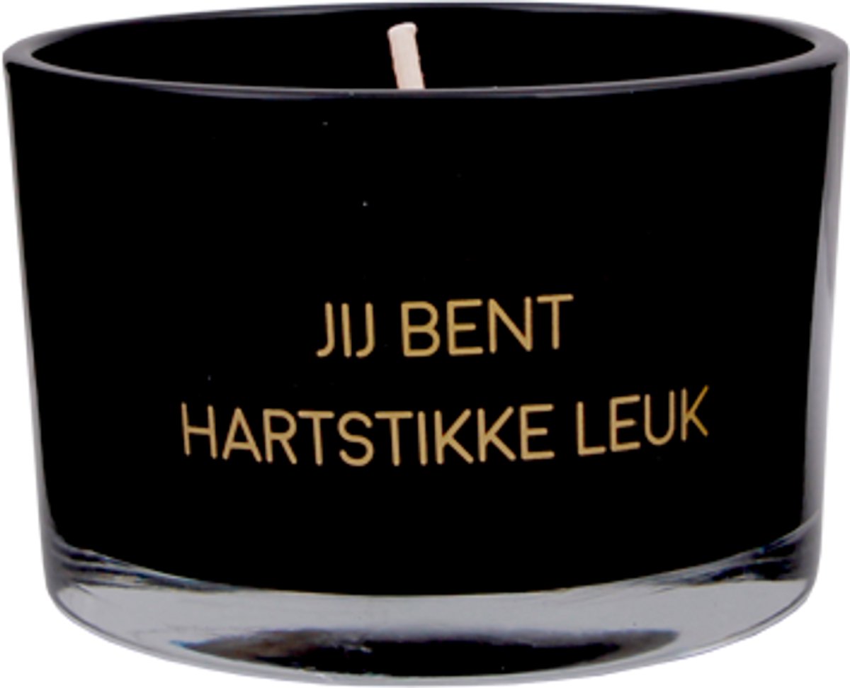 MY FLAME - Sojakaars met waxfiguurtje - JIJ BENT HARTSTIKKE LEUK - Warm Cashmere - Branduren: 25u