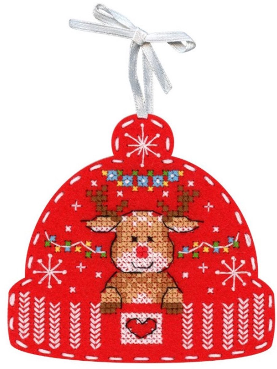 Borduurpakket Kerstboomhanger - Hello From The North ST-1012 (MP Studia)