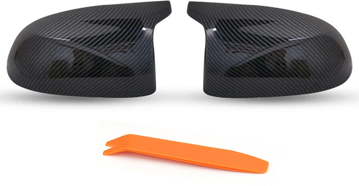 Carbon look Spiegelkappen - 3er/4er/5er/6er/7er - Met Gratis Gereedschap Tool - Auto Spiegels - Accesoires - Auto Accessoires - G01/G02/G05/G06/G07