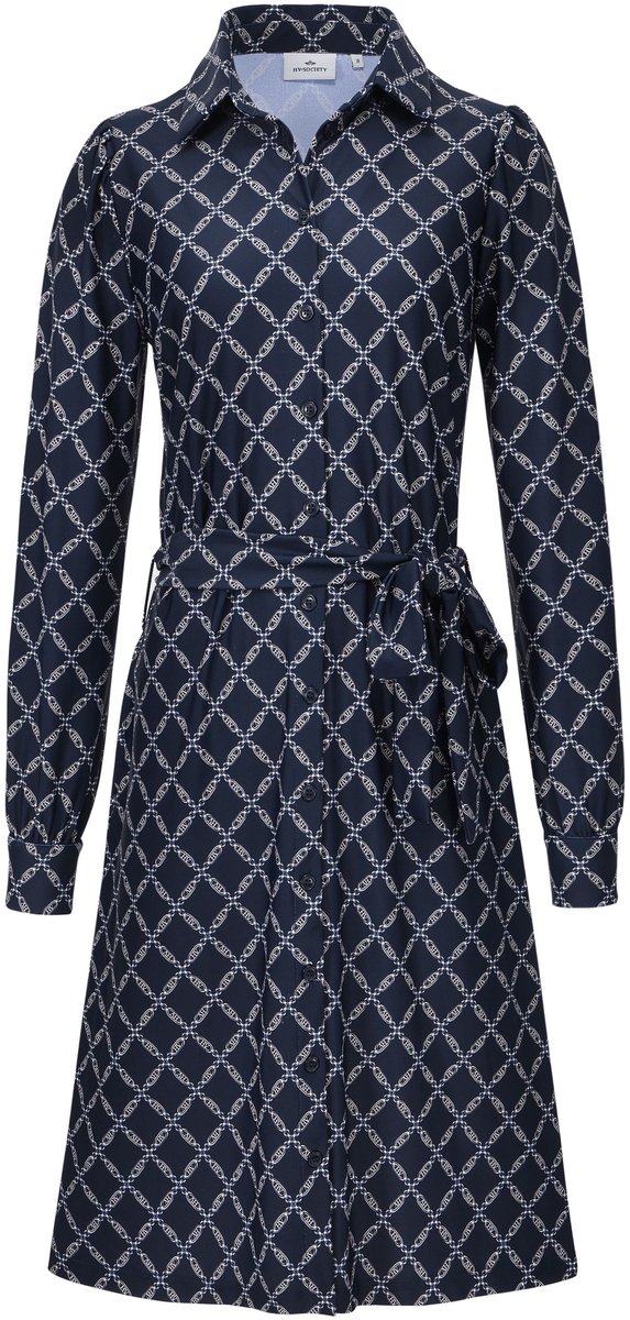 Hv Society - Jurk - Navy Aop - S (36)