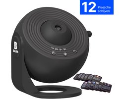 BALORS® Premium Projectorlamp - 12-in-1 Sterren Projector - Galaxy Projector - Sterrenhemel Projector - Heelal - Universum - Noorderlicht Projector - Nachtlampje - Crystal Lamp - Oceaan Lamp - Aurora - Sterrenprojector - Zwart