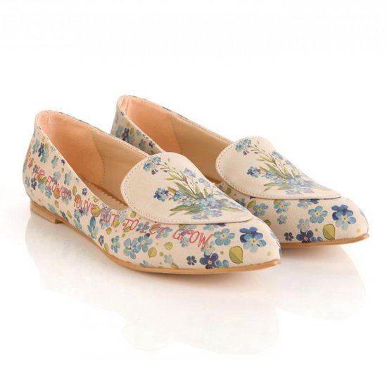GOBY - Fleurs - Ballerines - Sandales pour femmes - Haute qualité - Fait main - Imprimé filles - Taille 41
