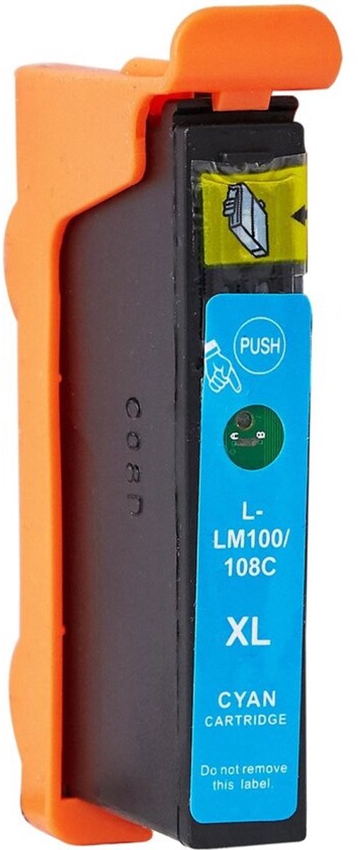 LE-100XL C 14N1069E Cyaan Huismerk Inktcartridge | Compatible met Lexmark 100XL 14N1069E Cyaan | Geschikt voor Lexmark Genesis s815 / Genesis s816 / Impact S 305 / Impact s300 / Impact s301 / Impact s302 / Impact s308 / Interact S 605 / Interact s602